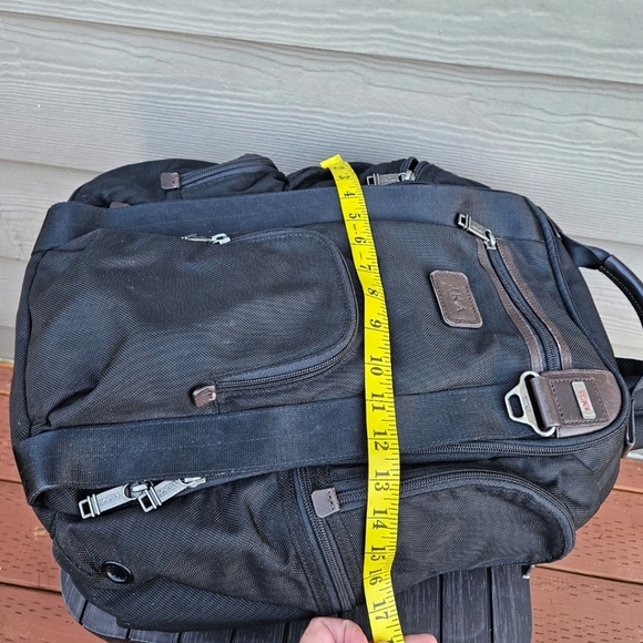 TUMI 22382HKH ALPHA BRAVO KINGSVILLE DELUXE BLACK NYLON BACKPACK TRAVEL CARRYON - Picture 13 of 16